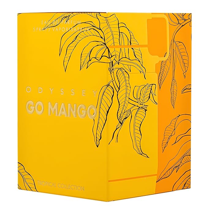 Armaf Odyssey Go Mango Tropical Collection – Fruity, Woody, Amber, Vanilla – Eau de Parfum Spray Long-Lasting Fragrance for Unisex, 3.4 Ounce / 100 ml
