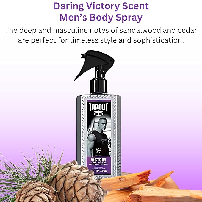 Tapout Body Spray for Men – Fragrance Variety Set, 6-Pack Gift Collection, 8 Ounces Each
