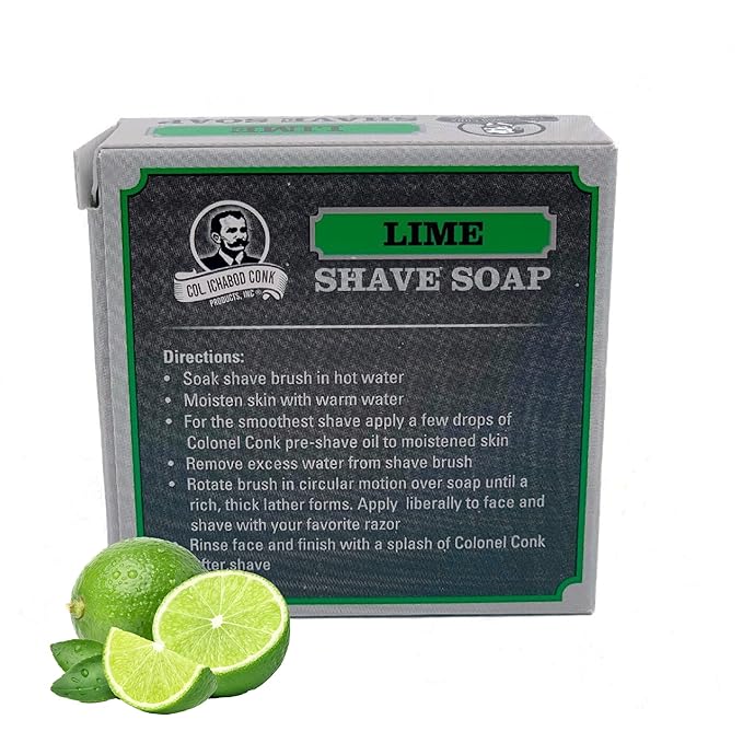 COL CONK LIME GLYCERINE SHAVE SOAP