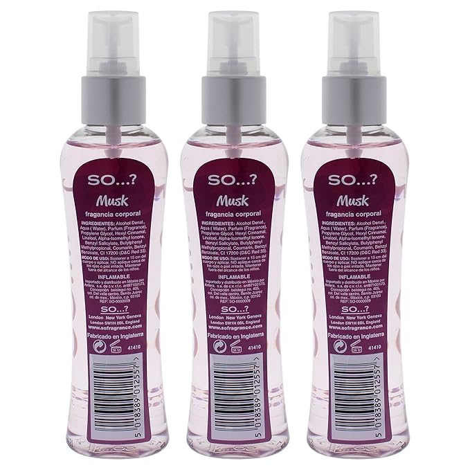 Musk Body Mist by So…? for Women - 3.5 oz Body Mist - Pack of 3