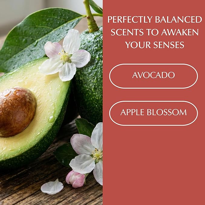 SpaScriptions Collagen Body Wash - Hydrating Gentle Cleansing Shower Gel with Anti-Aging CoQ10 and Moisturizing Avocado for Smooth Radiant Glowing Skin, Fresh Orchard Scent, Paraben Free, 33 fl oz