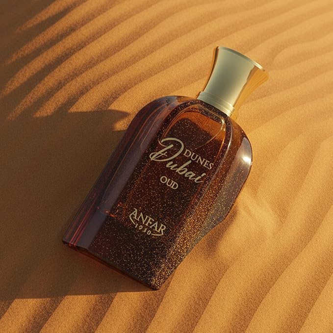 Anfar Dunes Dubai - Oud - Perfume for Women and Men - Spicy Floral Woody Scent - Opens with Notes of Saffron, Pink Pepper, and Lemon Mint - 3.4 oz