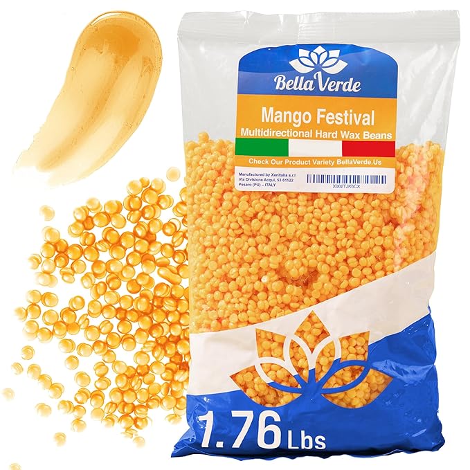 Wax Beans - Hard Wax Beads for Hair Removal - Brazilian Eyebrow Home Body Wax for Men Women 28oz