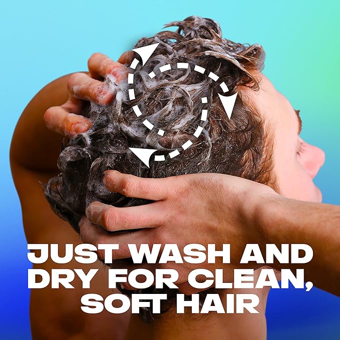 AXE Wash & Care 2-in-1 Shampoo & Conditioner Apollo Wash & Care 4 Count for Clean & Strong Hair Sage & Cedarwood 100% Recycled Bottle 28 oz