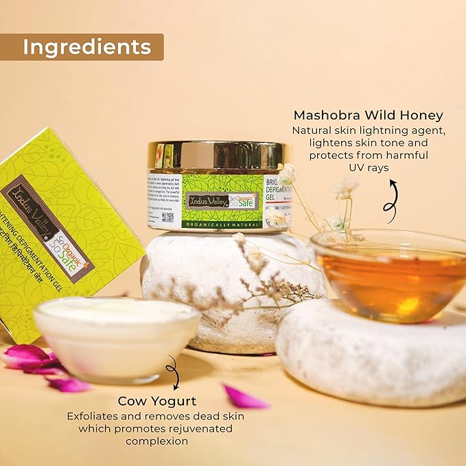 INDUS VALLEY Skin Lightening Cream, Hyperpigmentation Gel For Radiant & Glowing, Dark Spot Remover, for Men and Women, Facial Moisturizer, Hydrating Facial Skin 50ml