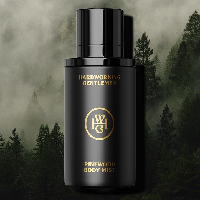 Hardworking Gentlemen Pinewood Body Mist For Men, 3.38 oz | 100 ml - A Clean Wood-Fresh Scent with Crisp Pinewood Notes - Made in the USA