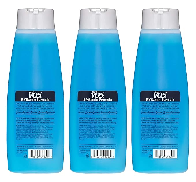 3 Pk, Alberto VO5 Men's 3-in-1 Shampoo Conditioner Body Wash , Ocean Surge 12 fl. oz.