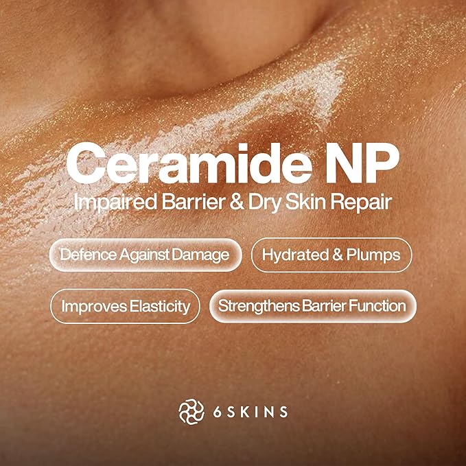 6SKINS® Face Moisturizer with Niacinamide & Ceramides - Korean Skin Care Facial Moisturizer For Skin Barrier Support & Pore Minimizer - Oil-Free Hydrating Face Gel For All Skin Types - 1.7oz