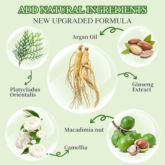 Hair Dye Shampoo 3 in 1 for Gray Hair Coverage, Herbal Ingredients Natural Shampoo Hair Dye for Women & Men/Ammonia-Free 520ml(Chestnut Brown