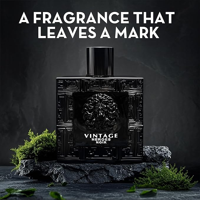 Men's Cologne Gift Set Include Valentine Milano,Valentine,Vintage Heroes Noir & Valuable Paris - 3.4 Fl Oz Each | Vanilla Bourbon, Leather & Amber Floral Fragrance Eau de Toilette Perfume