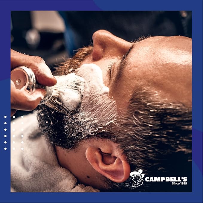 Campbell’s Liquid Shave Cream Lather, Barber Shaving Cream Lather, Professional Shaving Supplies and Products, 8 Ounces, (Pack of 3)