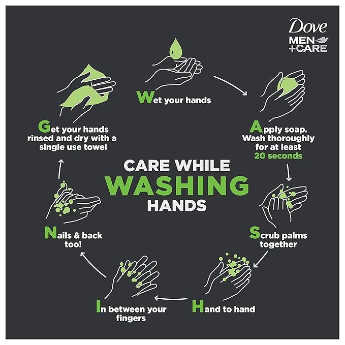 DOVE MEN + CARE Body Soap and Face Bar More Moisturizing Than Bar Soap Deep Clean Effectively Washes Away Bacteria, Nourishes Your Skin 3.75 oz 6 Bars