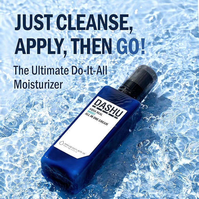 DASHU Aqua Deep Real Moist All in One Cream 5.17oz – Anti-Wrinkle, Face Moisturizer Lotion