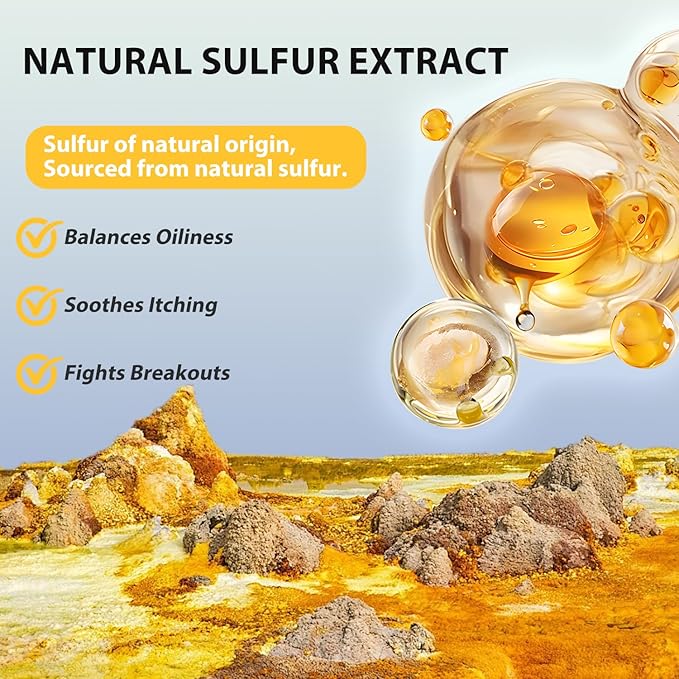 Bee & Flower Sulfur Soap Liquid Shampoo & Body Wash - Daily Head to Toe Skin Care Product for Men and Women - 10.8 Fl Oz - Pack of 2