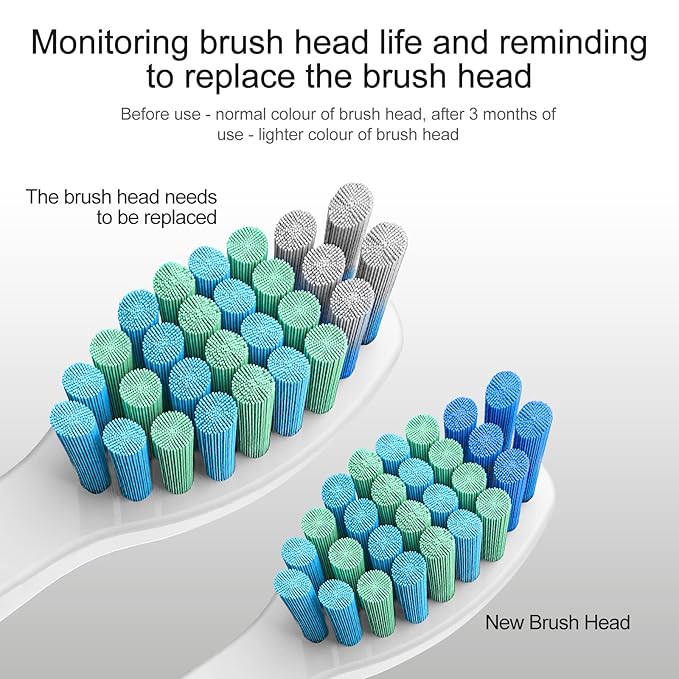 10 Pack Electric Toothbrush Replacement Heads Compatible with Fairywill FW-507/508/551/515/917/959/2011,FW-D1/D3/D7/D8,Toothbrush Replacement Heads Compatible with SEAGO 958/2316/SGKIDS-2303