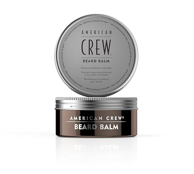 AMERICAN CREW Beard Balm, Conditioner & Styler, Sweet Almond Oil, Shea Butter, 2.1 Fl Oz (Pack of 2)
