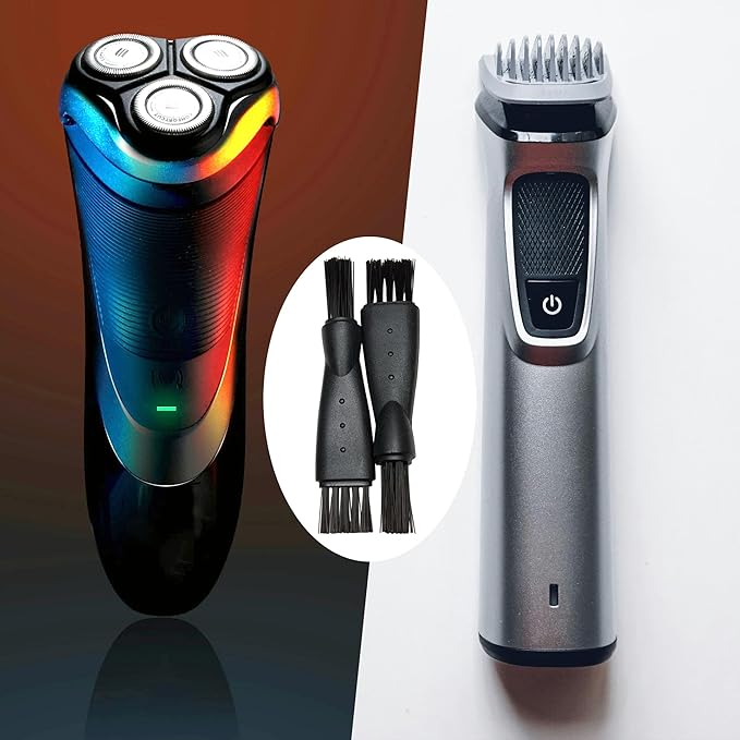 12 Pcs Electric Razor Brush, Shaver Cleaning Brush, Double-Head Shaving Cleaning Brushes, Mini Brush for Cleaning Razor Shaver Trimmer Hair Clipper