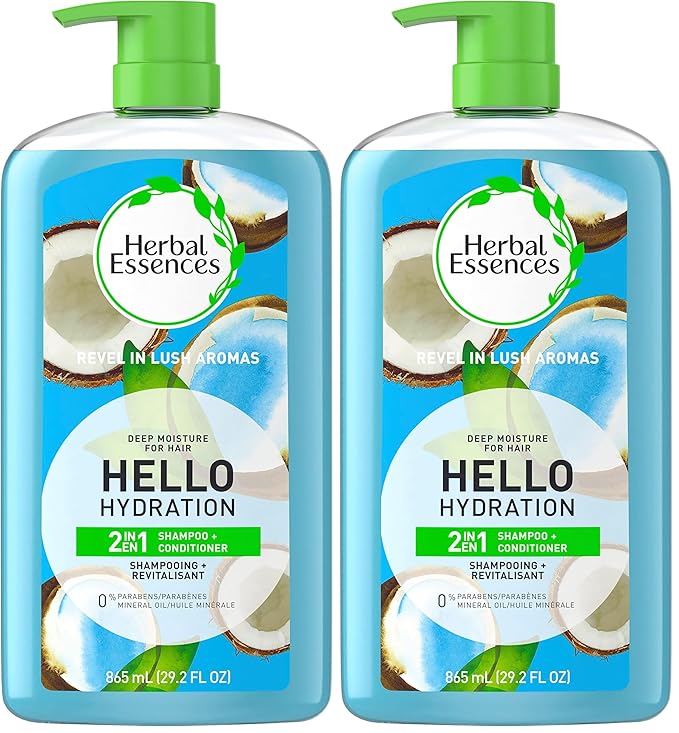 Herbal Essences Hello hydration 2in1 shampoo conditioner, 29.2 Fl Oz (Pack of 2)