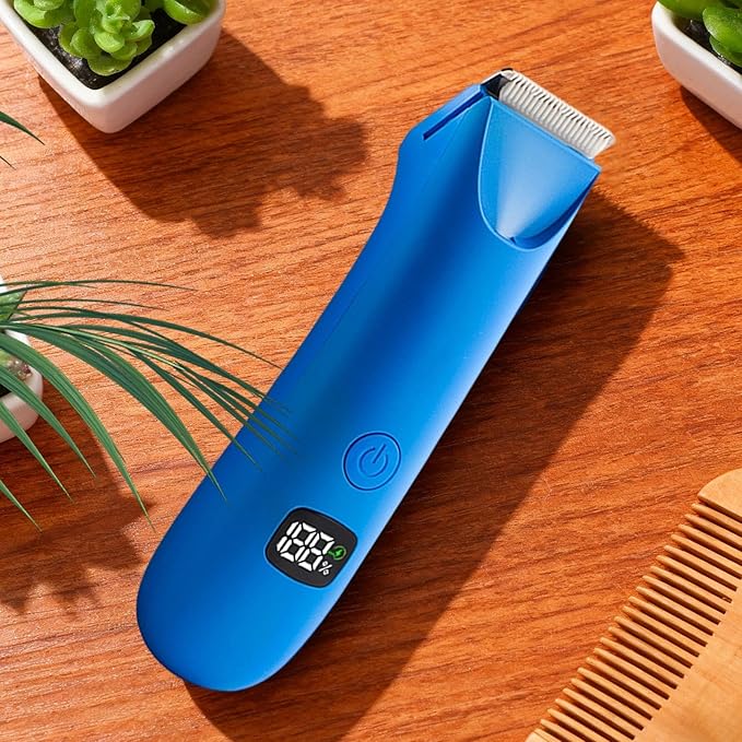 Body Trimmer for Men - Advanced Sensitive Skin Safe Blade, Professional Precision Shaving Machine, LED Battery Indicator, Ergonomic Handling Unit | for Manscaping Underarm Leg Hair Removal Device