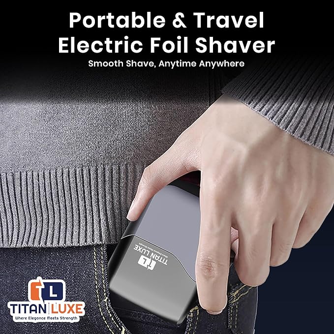 Electric Foil Shavers for Men, Mini Electric Foil Razor for Close Shaving Face with High Speed 3 Floating Blade Heads, Rechargeable IPX7 Waterproof Wet Dry Travel Locked Shaver/Led Display