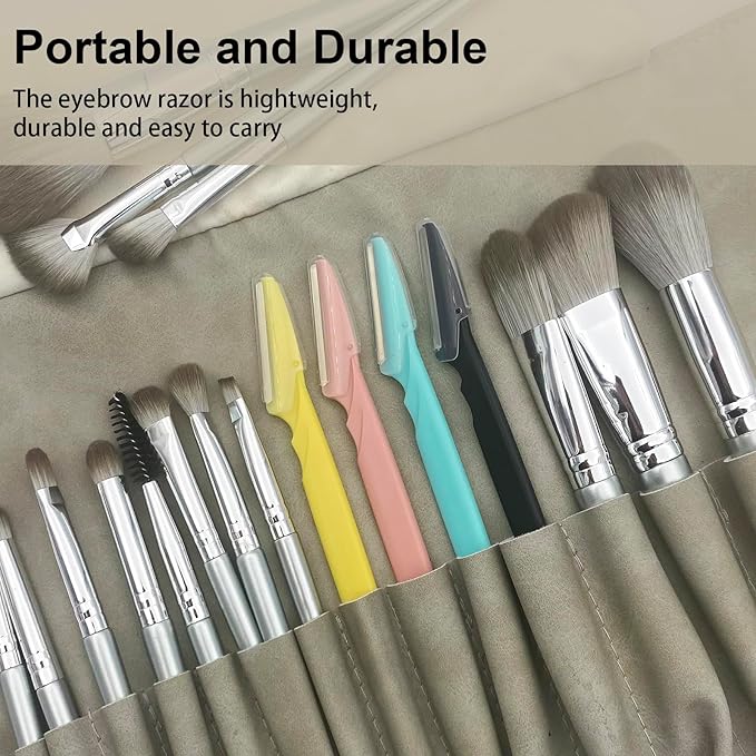 Eyebrow Razor for Women,4 Pcs Dermaplane Razor for Women Face Multipurpose Facial Hair Shaper Trimmer