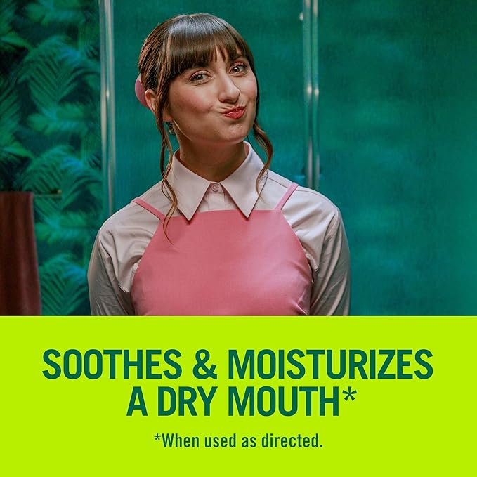 TheraBreath Dry Mouth Oral Rinse, Tingling Mint, Dentist Formulated, 16 Fl Oz (2-Pack) & Dry Mouth Lozenges with ZINC, Tart Berry Flavor, 100 Lozenges
