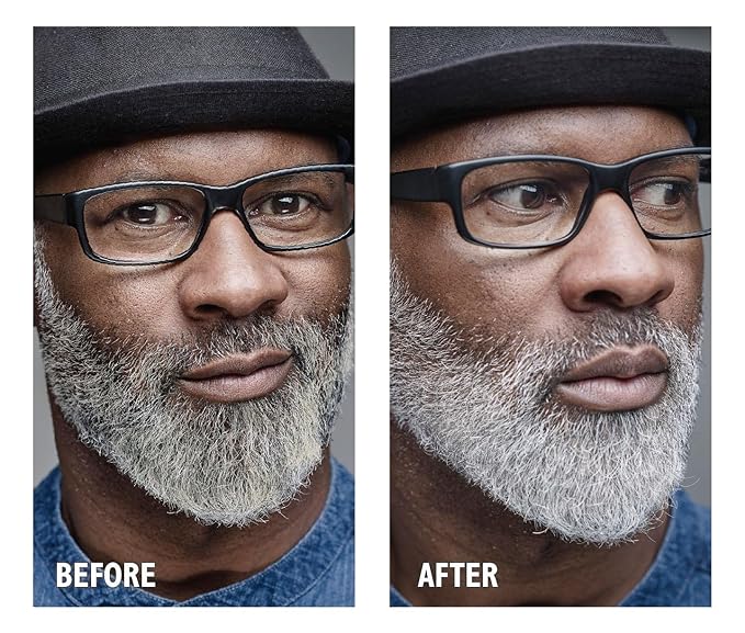Godefroy Silver Fox Gray Enhancing Beard Brightener For All Hair Types, Leave-In Conditioner Moisturizing Treatment for Gray & Silver Hair Non-Greasy Lightweight for Men’s Beard & Scalp 3 OZ