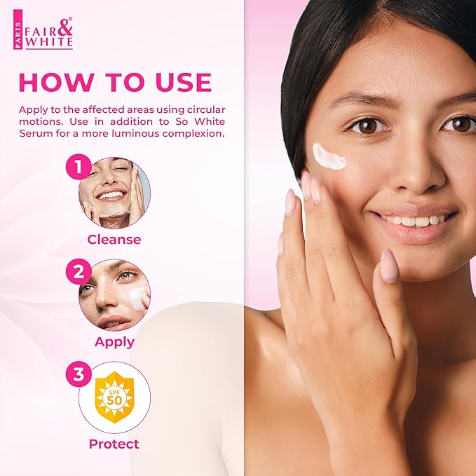 Fair and White So White Perfector Cream – 1.7 fl oz / 50ml – Skin Brightening Face Cream- Formulated for Moisturizing and Nourishing Skin