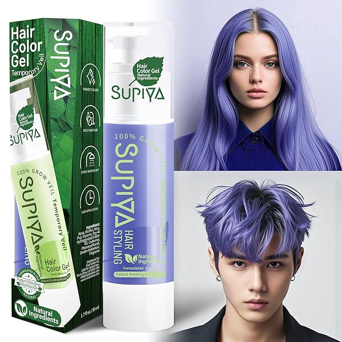 Temporary Hair Color - Washable Hair Wax for Men and Women, All-Day Hold Disposable Hair Wax for Party, Cosplay & Daily (Sapphire Color #09)