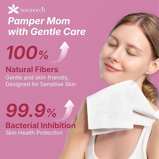 Mother's Day Gifts for Mom from Daughter Son, Disposable Face Towels XL 50 Count, Ultra Soft Facial Tissues for Sensitive Skin, Makeup Remover Dry Wipes, Best Mom Birthday Gift Ideas