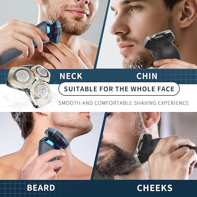 2 Pack SH71/50 Shaving Heads Compatible with Phili*s Shavers Series S5000 (S5XXX),S7000 (S7XXX) (Champagne color)