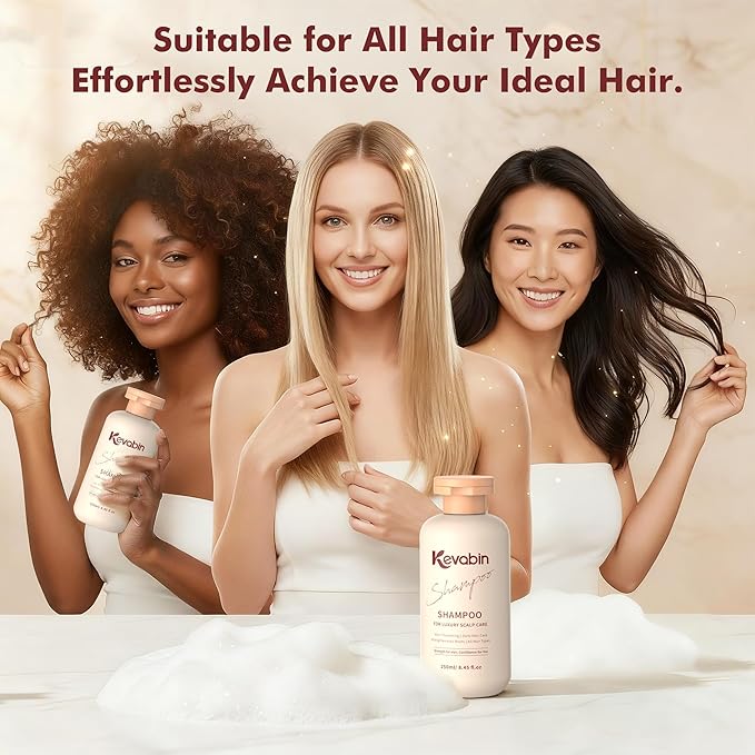 Hair Growth Shampoo for Thinning Hair for Women & Men, Thickening & Strengthening Hair Roots with Gently Cleanse to Prevent Hair loss - Biotin Shampoo with Ginger, Caffeine, Rosemary, Ginseng