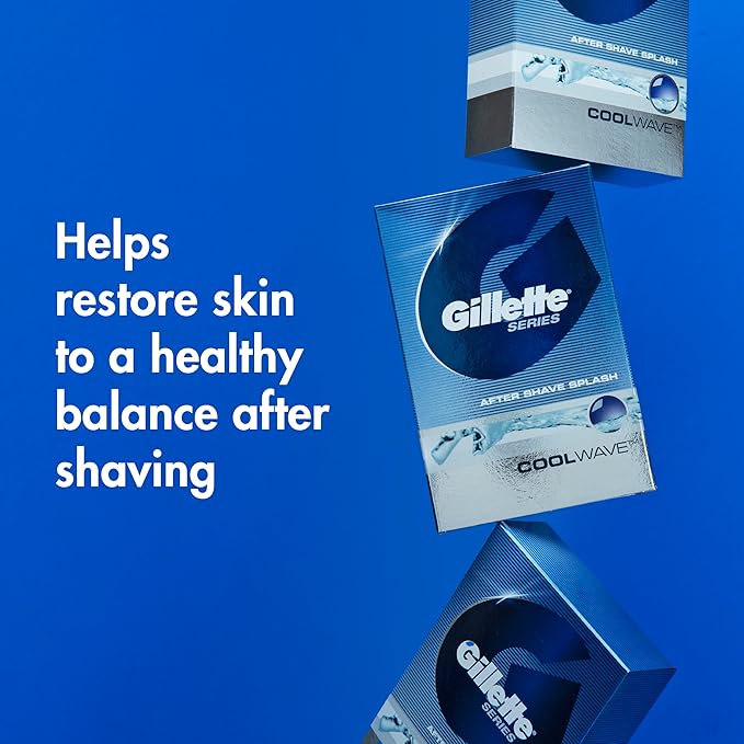 Gillette After Shave for Men, 3.3 fl oz | Cool Wave | Lotion | Series