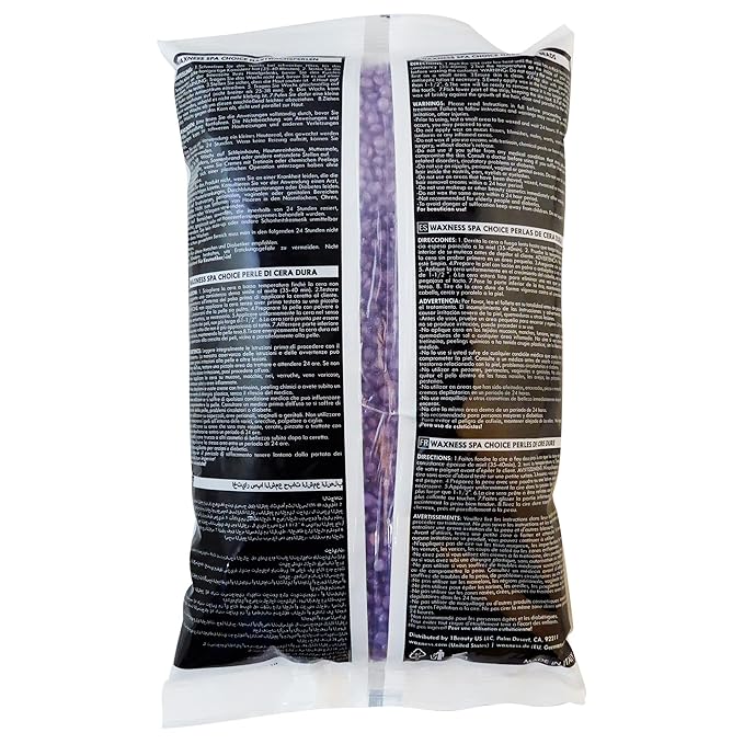Waxness Spa Choice Tourmaline Demi Creamy Hard Wax Beads 2.2 lb / 1 kg Pack of 2