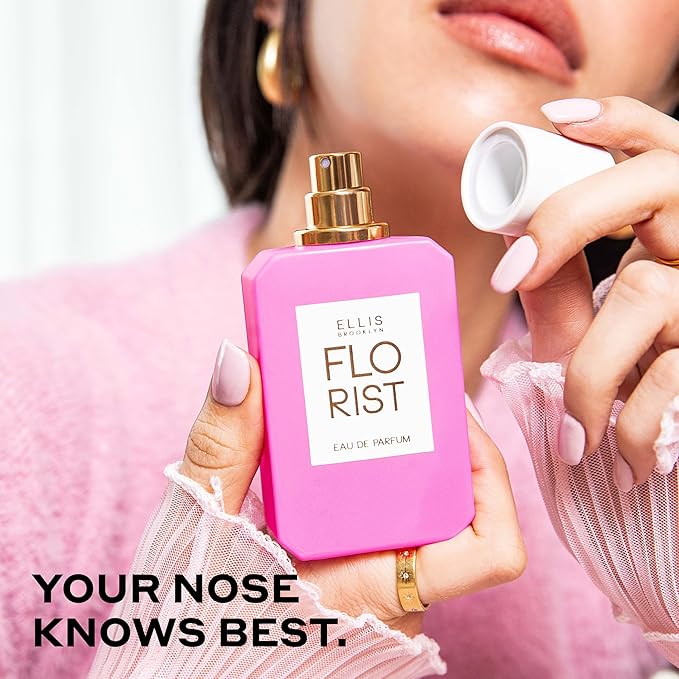 Ellis Brooklyn FLORIST Eau De Parfum, Mini Dabber - Fresh Floral Perfume For Women with Italian Bergamot, Tuberose, & Cedarwood, Vegan Perfume Made In The USA, 7.5ml / 0.25 Fl Oz