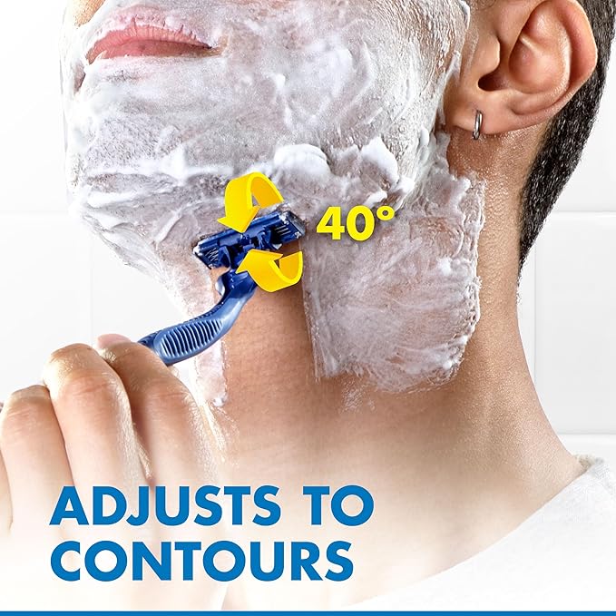 Gillette Sensor3 Comfort, 8 Count | Disposable | For Men | Lubrastrip | Pack of 2