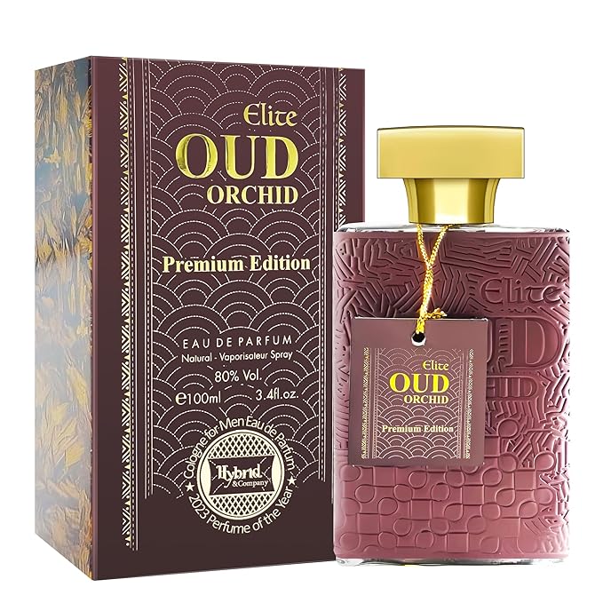 Hybrid & Company Elite Oud Orchid Premium Edition Modern Scent Mens Perfume,3.4 Fl Oz