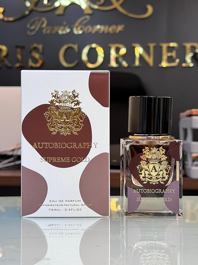 Paris Corner Autobiography Mens Eau de Parfum Fragrance Scent for Him 2 Fl Oz PERFUMES (SUPREME GOLD - AUTOBIOGRAPHY)