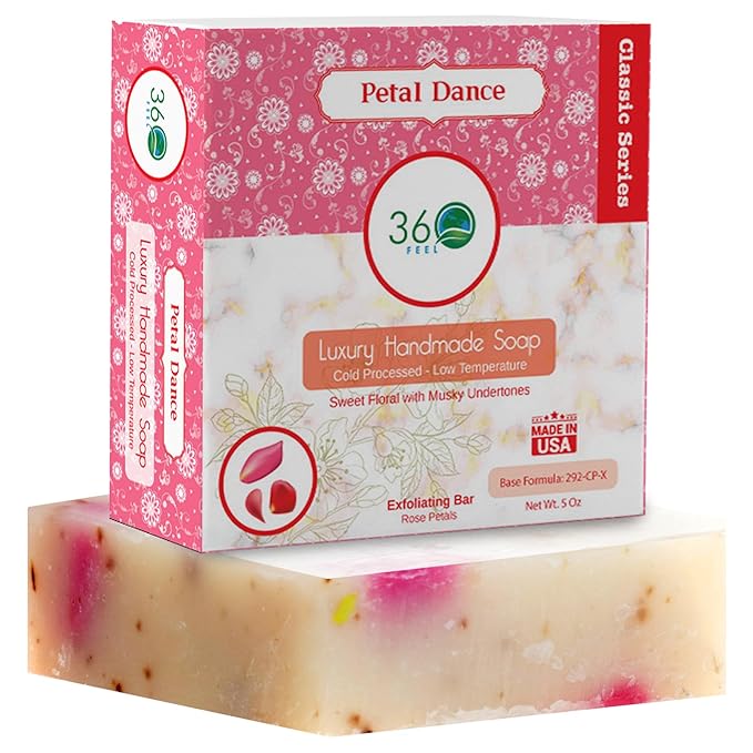 360Feel Cut Flower Soap -5oz Handmade Soap bar -Floral with undertones- Pure Essential Oil Natural Soaps Gift ready