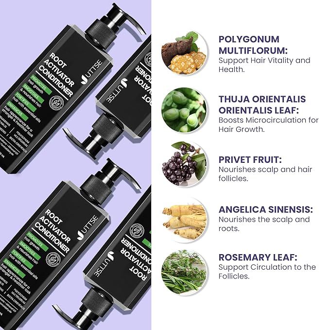 Root Activator Conditioner for Men: Deep Repair Treatment for Hair Growth and Thickening