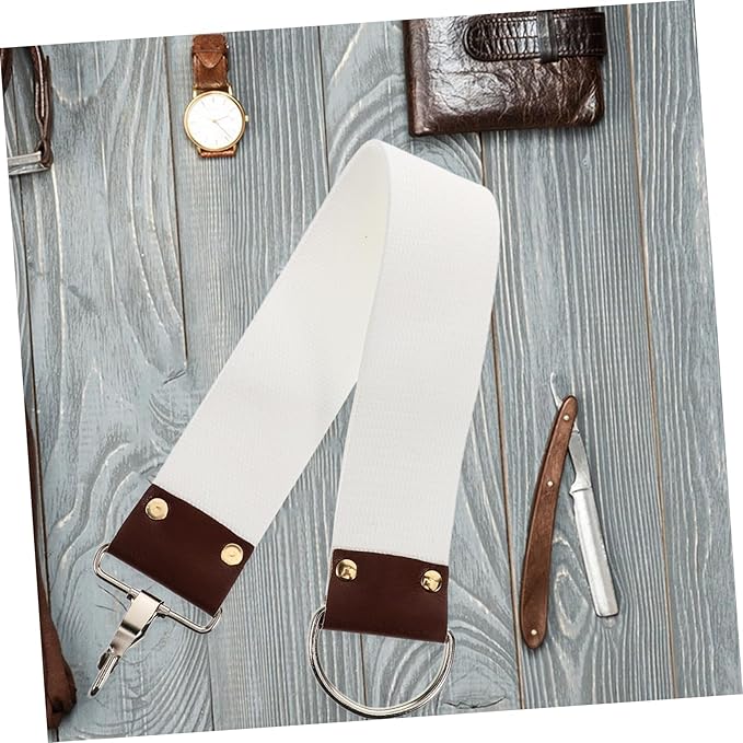 Dual Layer Canvas Strop for Professional Barbers and Personal Grooming Straight Sharpening Belt for Optimal Blade Maintenance and Polishing