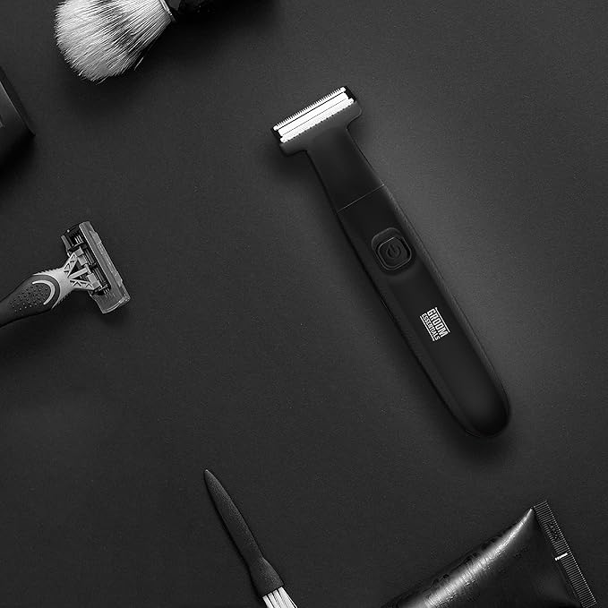 ChargeWorx Groom Essentials ONECUT Electric Shaver for Men, Dual-Blade Foil Shaver for Beard and Mustache, Body-Hair Trimmer with Detachable Head, Cordless Travel Electric Razor with Rotating Switch