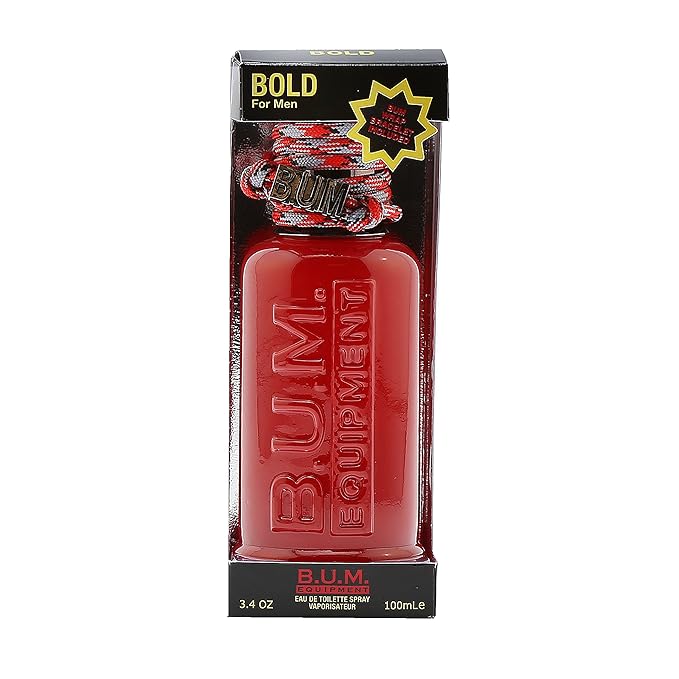 BUM EQUIPMENT Eau de Toilette Spray For Men, Bold, 3.4 Fl Oz