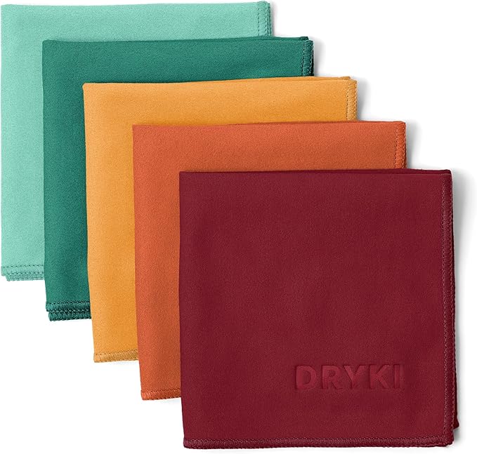 Sweat Absorbing Handkerchiefs - The Original Pocket-Sized Sweat Towels - Quick-Dry Microfiber Sweat Rags for Face, Hands, & Body - Men & Women - Gym, Sports, and Work (Mountain: 5 Pack)