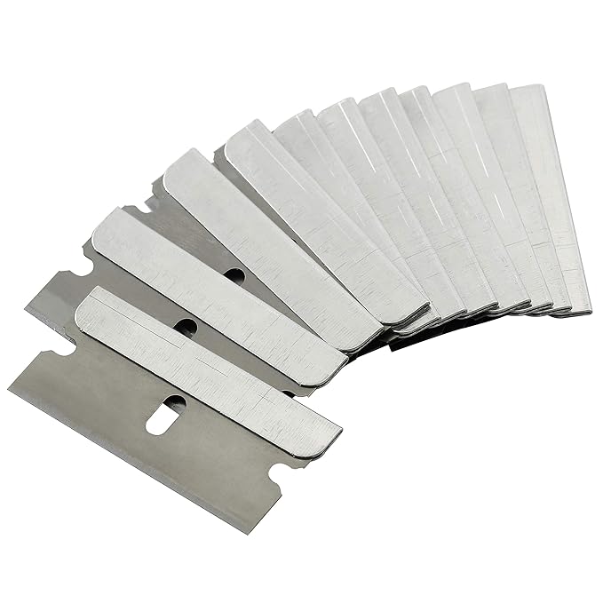 Bates- Single Edge Razor Blades, 600 Pack, Silver, Carbon Steel Razor Blades Single Edge Blades