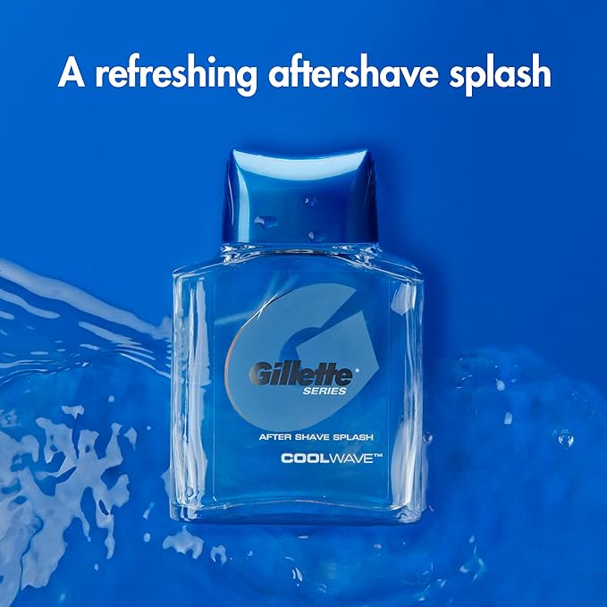 Gillette After Shave for Men, 3.3 fl oz | Cool Wave | Lotion | Series