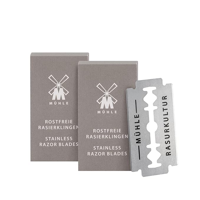 Mühle 20 razor blades for traditional safety shavers