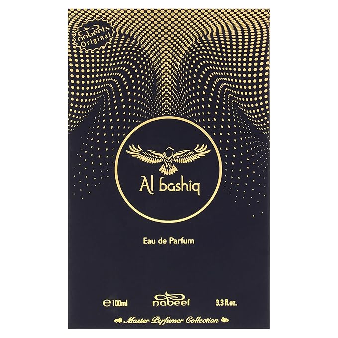 Nabeel Master Perfumer Collection - Al Bashiq - Cologne for Men and Women - Amber, Woody Fragrance with Apple, Saffron, Leather, and Incense - 3.3 oz