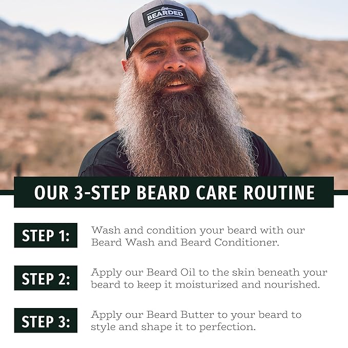 Live Bearded Beard Conditioner, 8 fl oz - Strengthens and Softens Facial Hair - Made in the USA - All-Natural Ingredients with Biotin, Caffeine | Tombstone Scent - Sweet Tobacco, Cedar