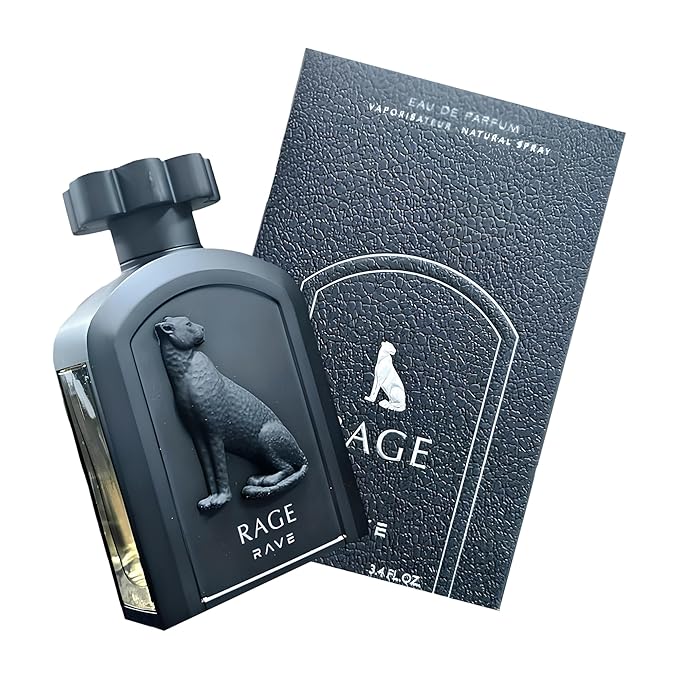 Lattafa Rave Rage – Fruity, Spicy, Woody, Sweet – Eau de Parfum Spray Long-Lasting Fragrance for Unisex, 3.4 Ounce / 100 ml